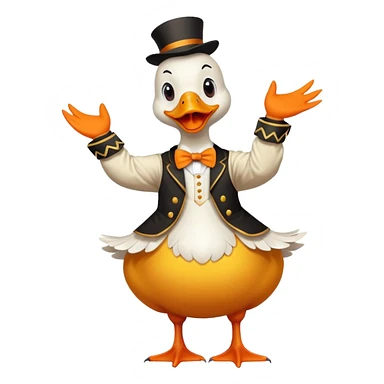 Pato malabarista  sticker