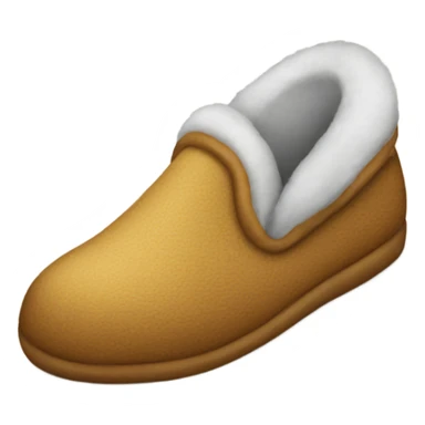 Emoji with slipper sticker