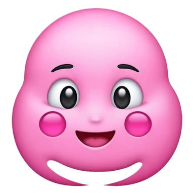 cute pink emoji sticker