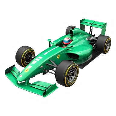 f1 car green sticker