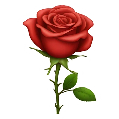 single red rose  sticker