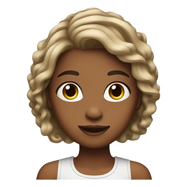 Girl who just got her hair done  sticker