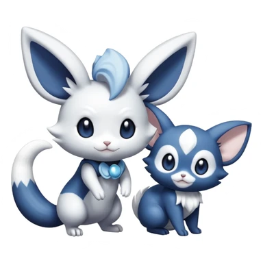 Meowstic-Minccino-Pokémon-Fakémon-creature sticker