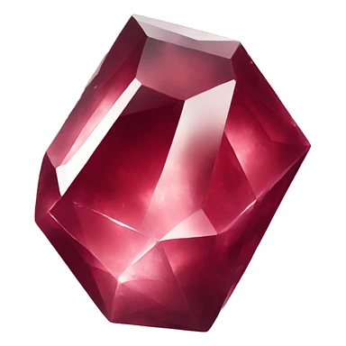 Garnet natural crystal sticker