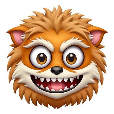 white monster sticker