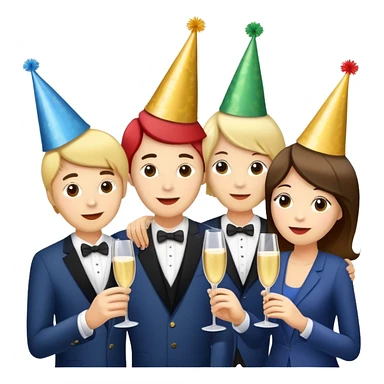 Birthday party sticker