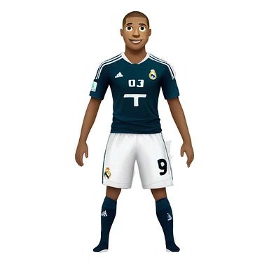 mbappe real madrid sticker