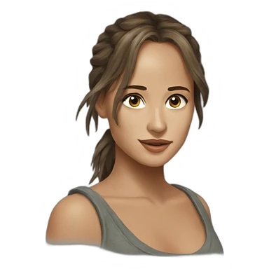 Alicia vikander, tomb raider sticker