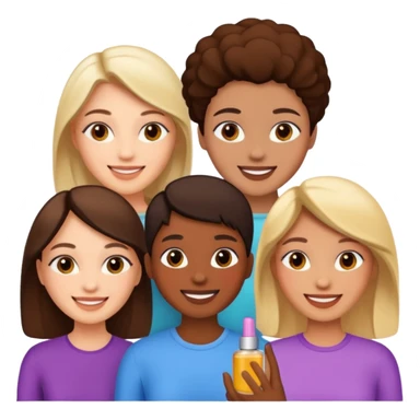 talking about cosmetics with my friends sticker