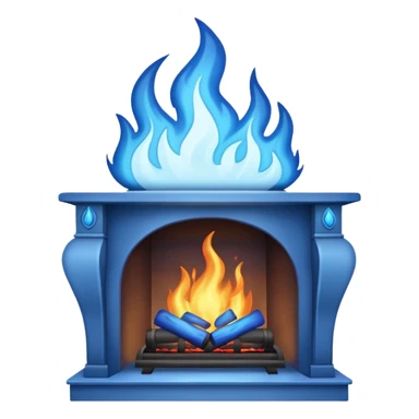 Create a Hearth 🩵 but with the inside white, so the outside is blue and inside white sticker