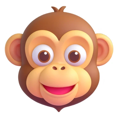 A monkey emoji sticker