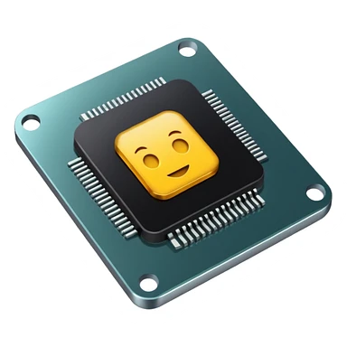 Computer chip  sticker