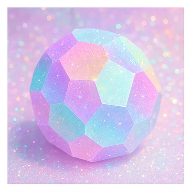 sparkly pastel object sticker