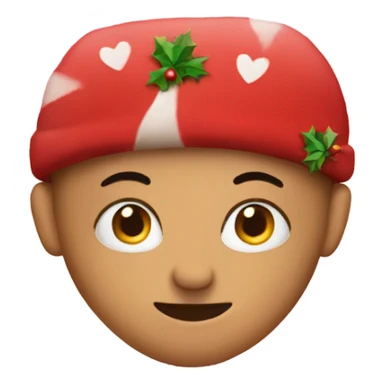 Christmas heart  sticker