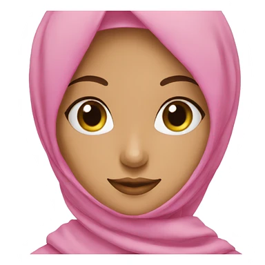 Hijabi girl pink  sticker