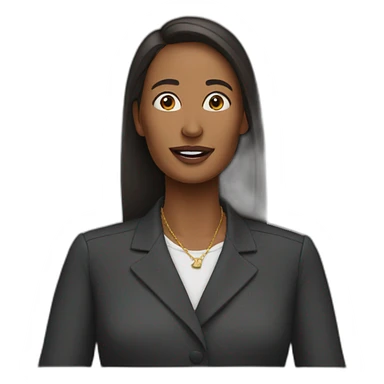 Iman gadzhi giving a speech sticker