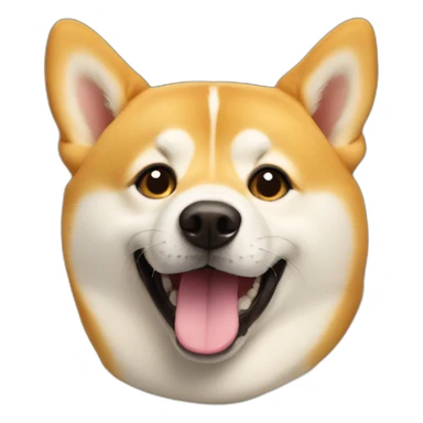 doge with a smile sticker