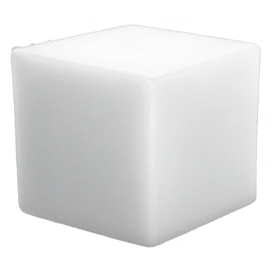 cube white sugar sticker
