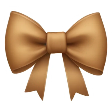 light brown bow sticker