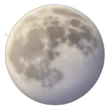 moon on the sky background sticker