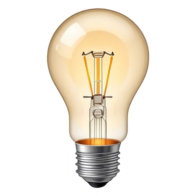 edison lightbulb sticker