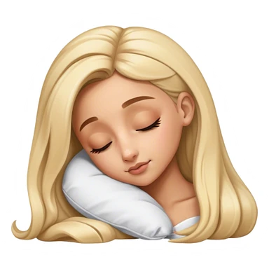 Ariana Grande sleeping blonde highlights  sticker