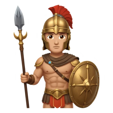 ancient Greek warrior sticker
