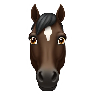 dark brown horse  sticker