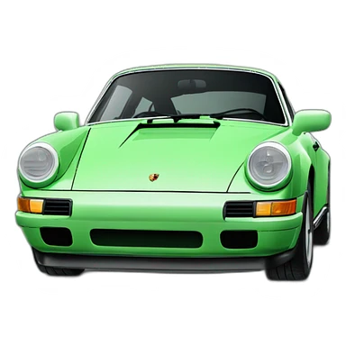 Porsche 911 green sticker
