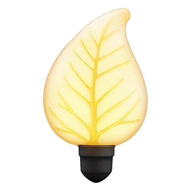 Glowy Leaf lamp sticker