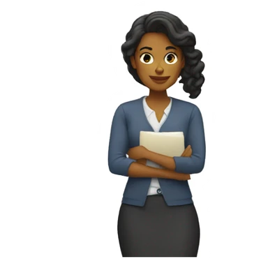 woman writer sticker