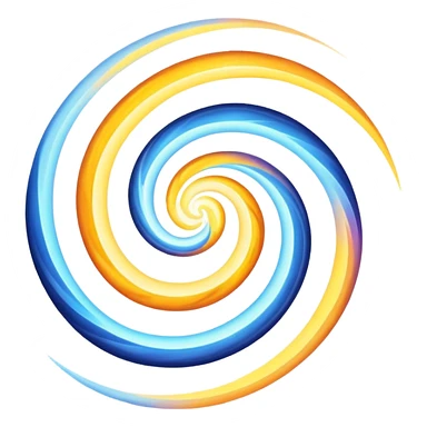 quasar, swirling light and energy sticker