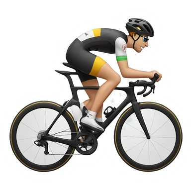 Cycliste qui tombe sticker