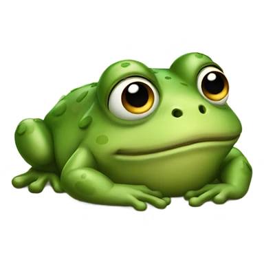 Frog laying down for bed sticker