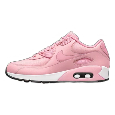 nike shoes pink with japanese flowers sticker