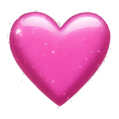 Pink sparkle heart  sticker