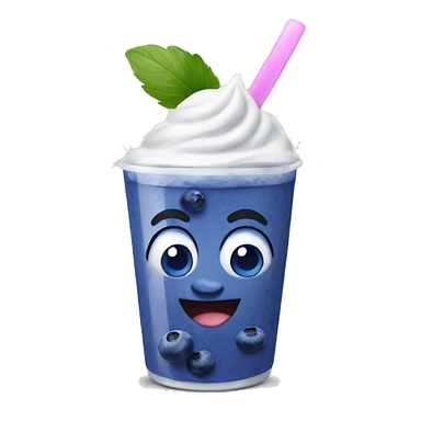 blueberry yogurt sticker