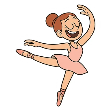 ballet dancing girl sticker
