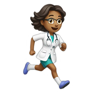 dr simi corriendo sticker
