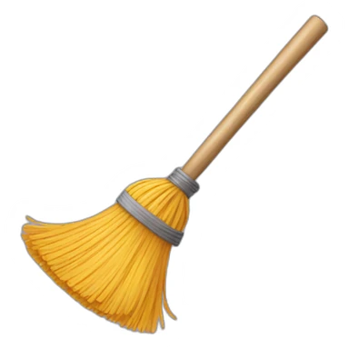 a broom sticker