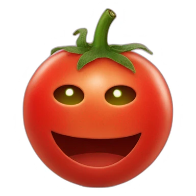 Tomato smiley sticker
