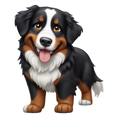Bernese Mountain Dog smiling sticker