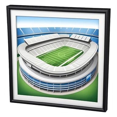 Emoji of a large football stadium,  sticker