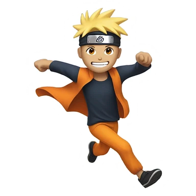 Naruto run sticker
