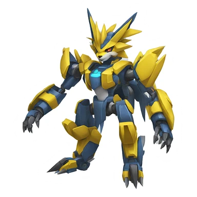 Zeraora-Zoroark-medabot-Mecha full body sticker