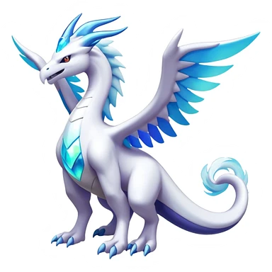 Kyurem-reshiram-Lugia-suicune-hybrid, full body sticker
