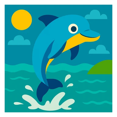 Dolphin sticker