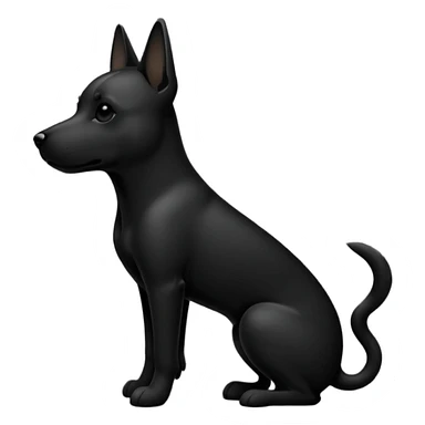 dog silhouette sticker