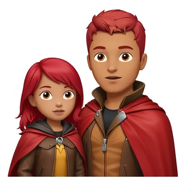 Lobo macho hablando con caperucita roja sticker