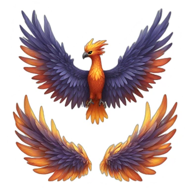 phoenix wings sticker